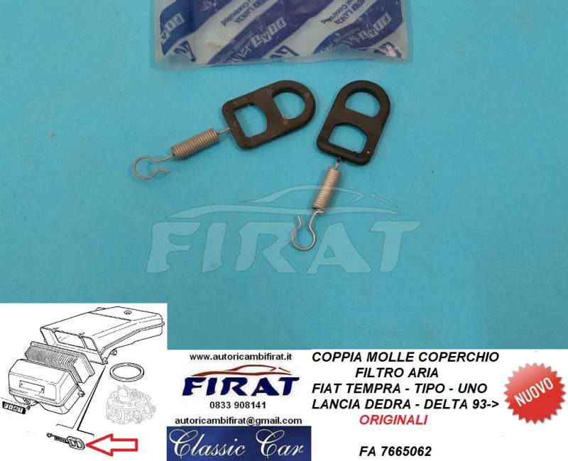 MOLLE COPERCHIO FILTRO ARIA FIAT TEMPRA-TIPO-UNO-DEDRA (7665062)
